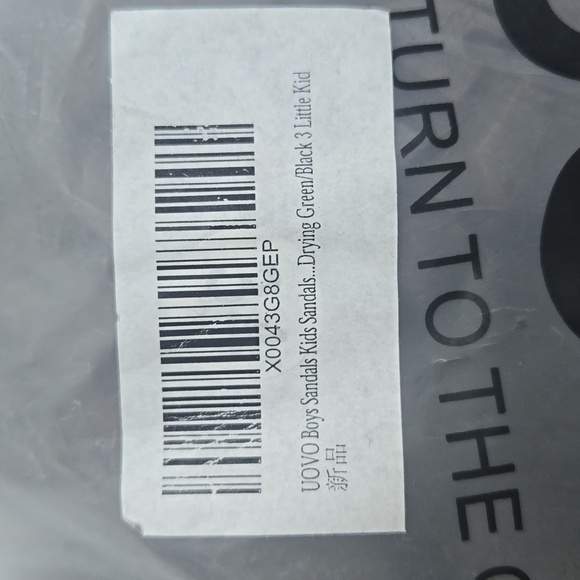 UOVO Boys Sandals Kids Sandals Hiking Athletic Closed-Toe Beach Summer Sandals-3 - Picture 3 of 7